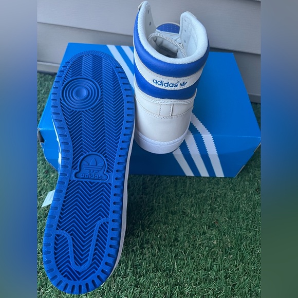 Adidas Originals Top Ten RB High basketball sneakers in Cream Blue - Picture 5 of 7